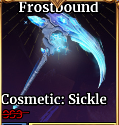 Iron Soul: Dungeon Shop Cosmetic:Sickle(Frostbound)