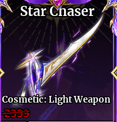 Iron Soul: Dungeon Shop Cosmetic:Light Weapon(Star Chaser)