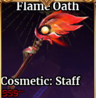Iron Soul: Dungeon Shop Cosmetic:Staff(Flame Oath)