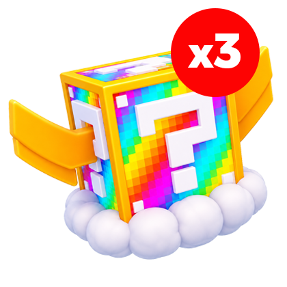 Kick a Lucky Block Shop Rainbow Lucky Block *3