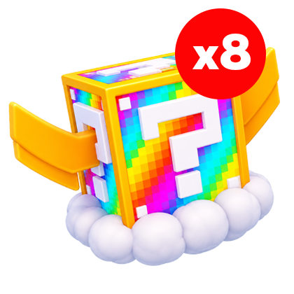 Kick a Lucky Block Shop Rainbow Lucky Block *8
