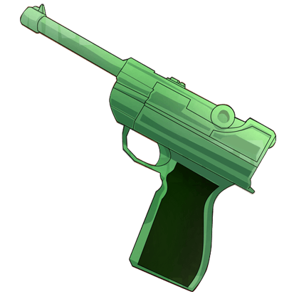 Murder Mystery 2 Items Green Luger Gun