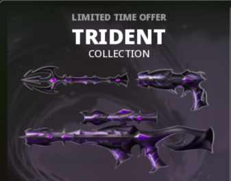 Murderers VS Sheriffs Duels Items Trident Bundle-Purple