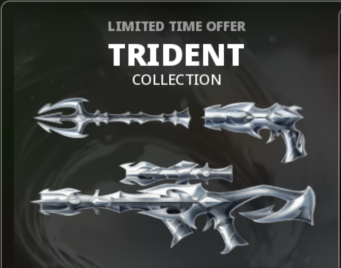 Murderers VS Sheriffs Duels Items Trident Bundle-Silver