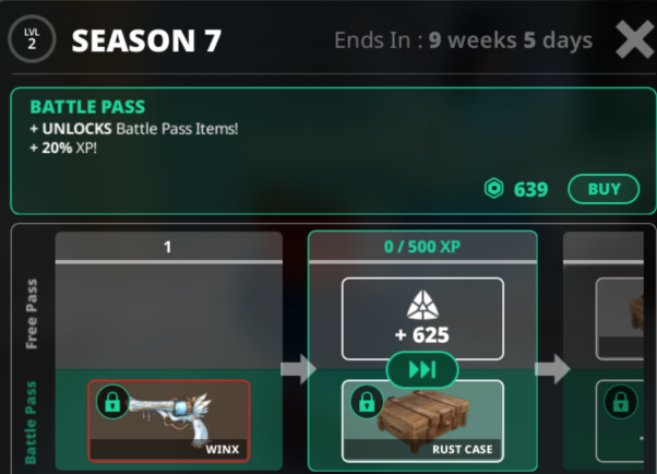 Murderers VS Sheriffs Duels Items All Server Battle Pass-Season 7
