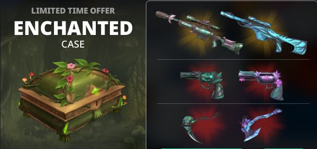 Murderers VS Sheriffs Duels Items All Server Enchanted Case*3