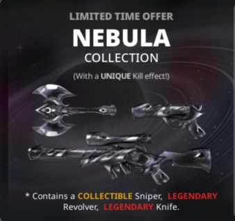 Murderers VS Sheriffs Duels Items All Server Nebula Bundle-Black
