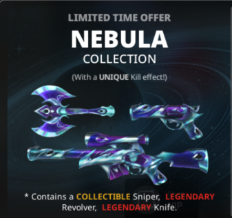 Murderers VS Sheriffs Duels Items All Server Nebula Bundle-Blue