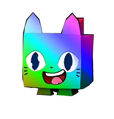 Pet Simulator X All Server Huge Easter Cat(Rainbow)
