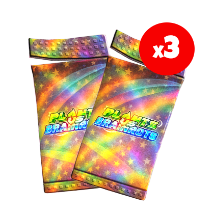 Plants vs Brainrots Shop Shiny Card Pack*3