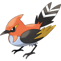 Pokemon Fletchinder Non_Shiny