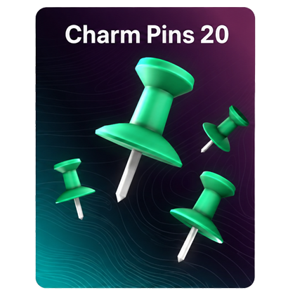 Racket Rivals Shop 20 Charm Pins
