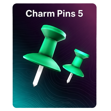 Racket Rivals Shop 5 Charm Pins