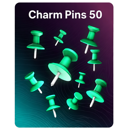 Racket Rivals Shop 50 Charm Pins
