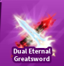 Blade Ball Dual Eternal Greatsword