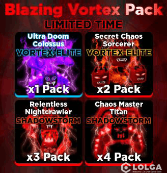 Ninja Legends All Server Blazing Vortex Pack