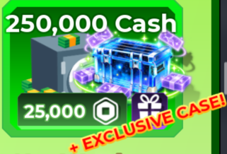 Sniper Arena Shop 250000 Cash+1 Cash Gun Case