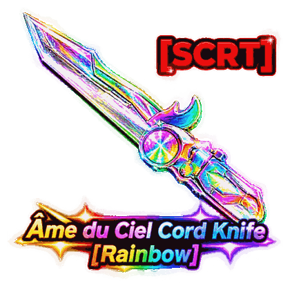 Sniper Arena Shop Ame du Ciel Cord Knife(Rainbow)