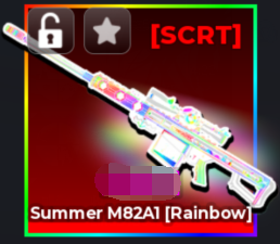 Sniper Arena Shop Summer M82A1(Rainbow)