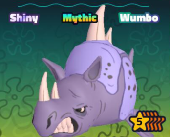 SpongeBob Tower Defense Shop All Server Sea Rhino (Shiny Wumbo 5Star)