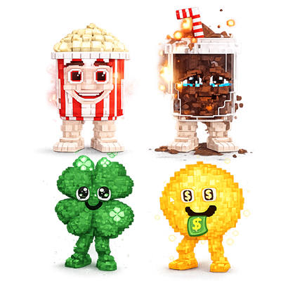 Steal a Brainrot Shop Fortunu and Cashuru + Popcuru and Fizzuru Bundle
