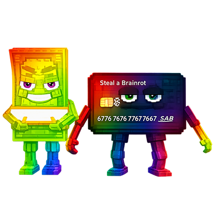 Steal a Brainrot Shop Rainbow Cash or Card