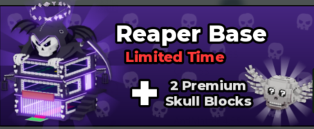 Steal a Brainrot Shop Reaper Base+2 Premium Skull Blocks