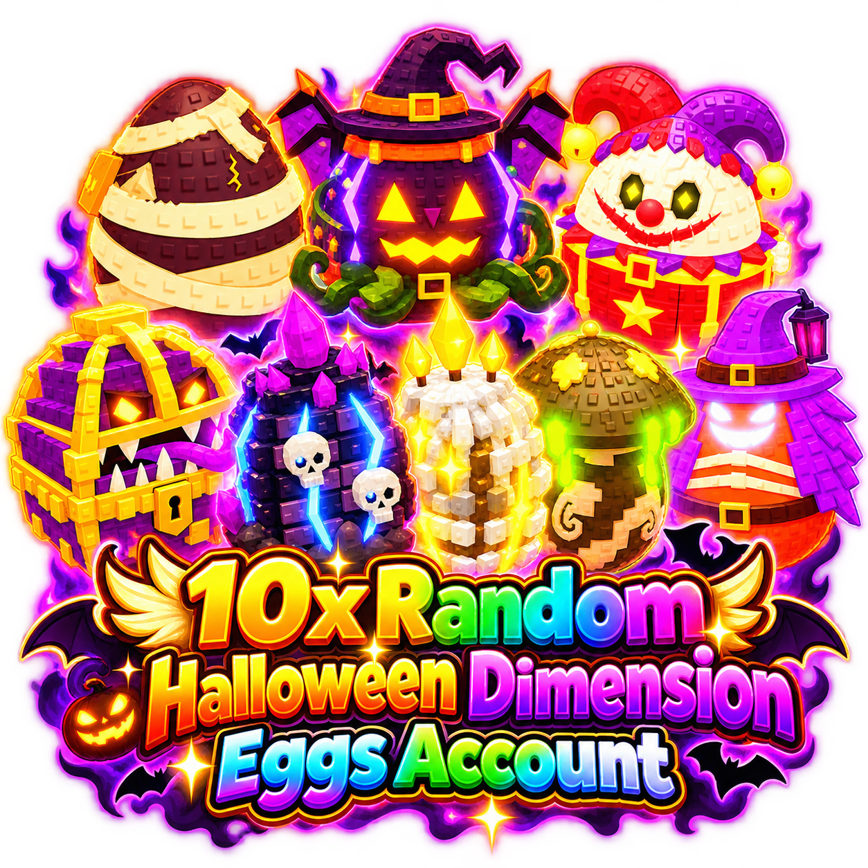 Steal An Egg Account 10x Random Halloween Dimension Eggs Account