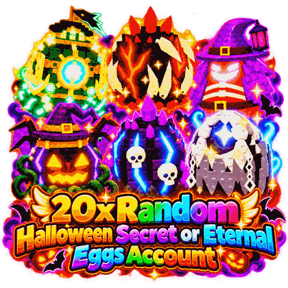 Steal An Egg Account 20x Random Halloween Secret or Eternal Eggs Account