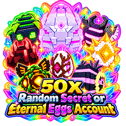 Steal An Egg Account 50x Random Secret or Eternal Eggs Account