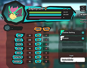 Temtem Items All Server Zephyruff