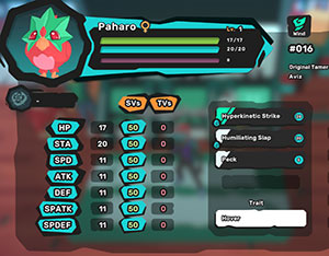 Temtem Items All Server Paharo
