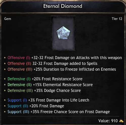 Gems Global Eternal Diamond - Tier 12 Gem (Wolcen)