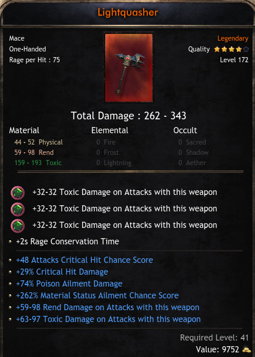 Leveling Items Global Leveling Gear - Lightquasher - (Wolcen)