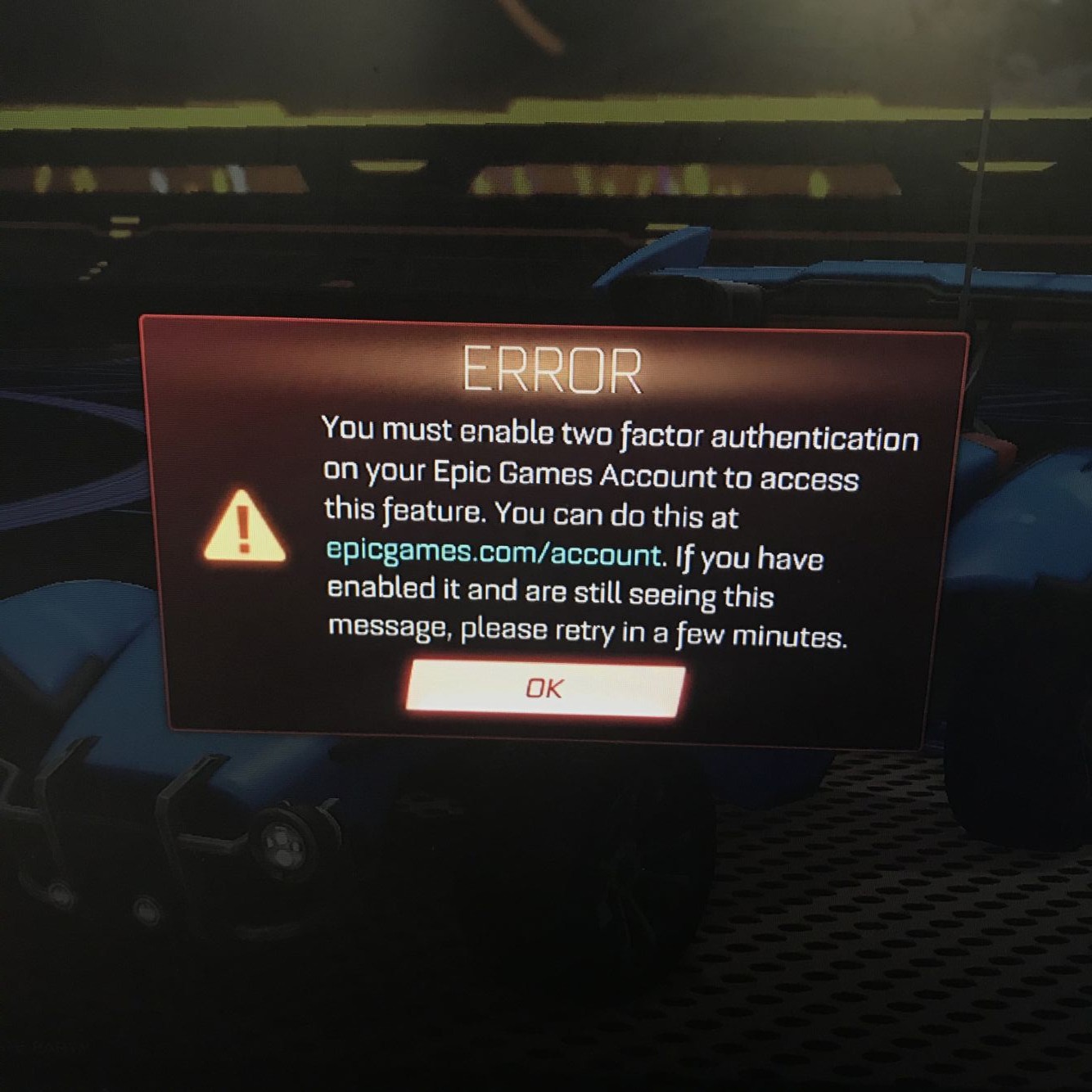 How to activate Rocket League 2FA