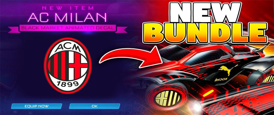 AC Milan's Iconic Red and Black Colors Take Over Rocket League