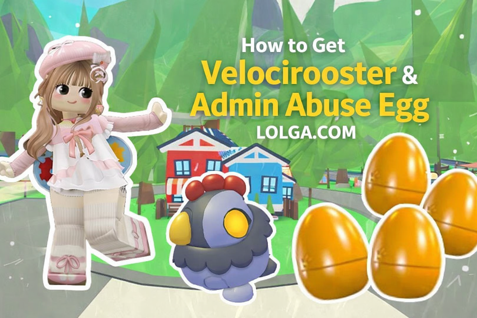 Velocirooster and Admin Abuse Egg Value Guide in Adopt Me