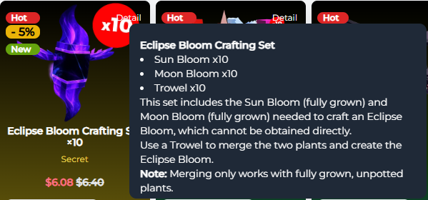 Eclipse Bloom appearance