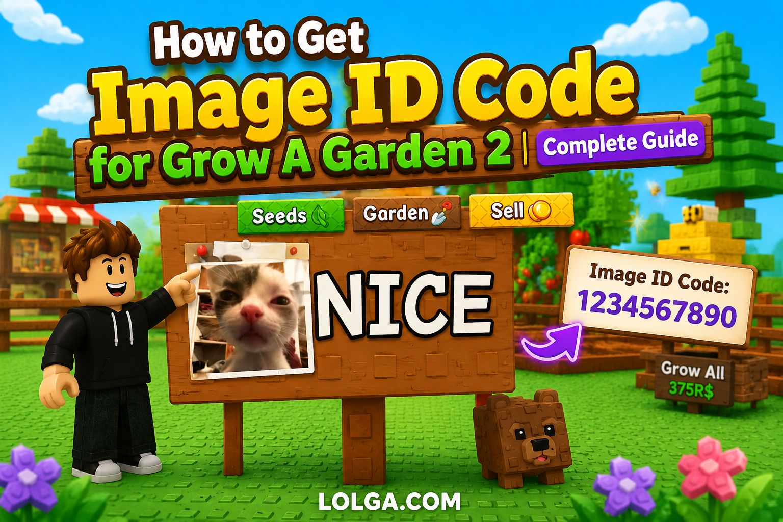 How to Get Image ID Code for Grow a Garden 2 |Complete Guide