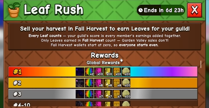 Week 7: Leaf Rush