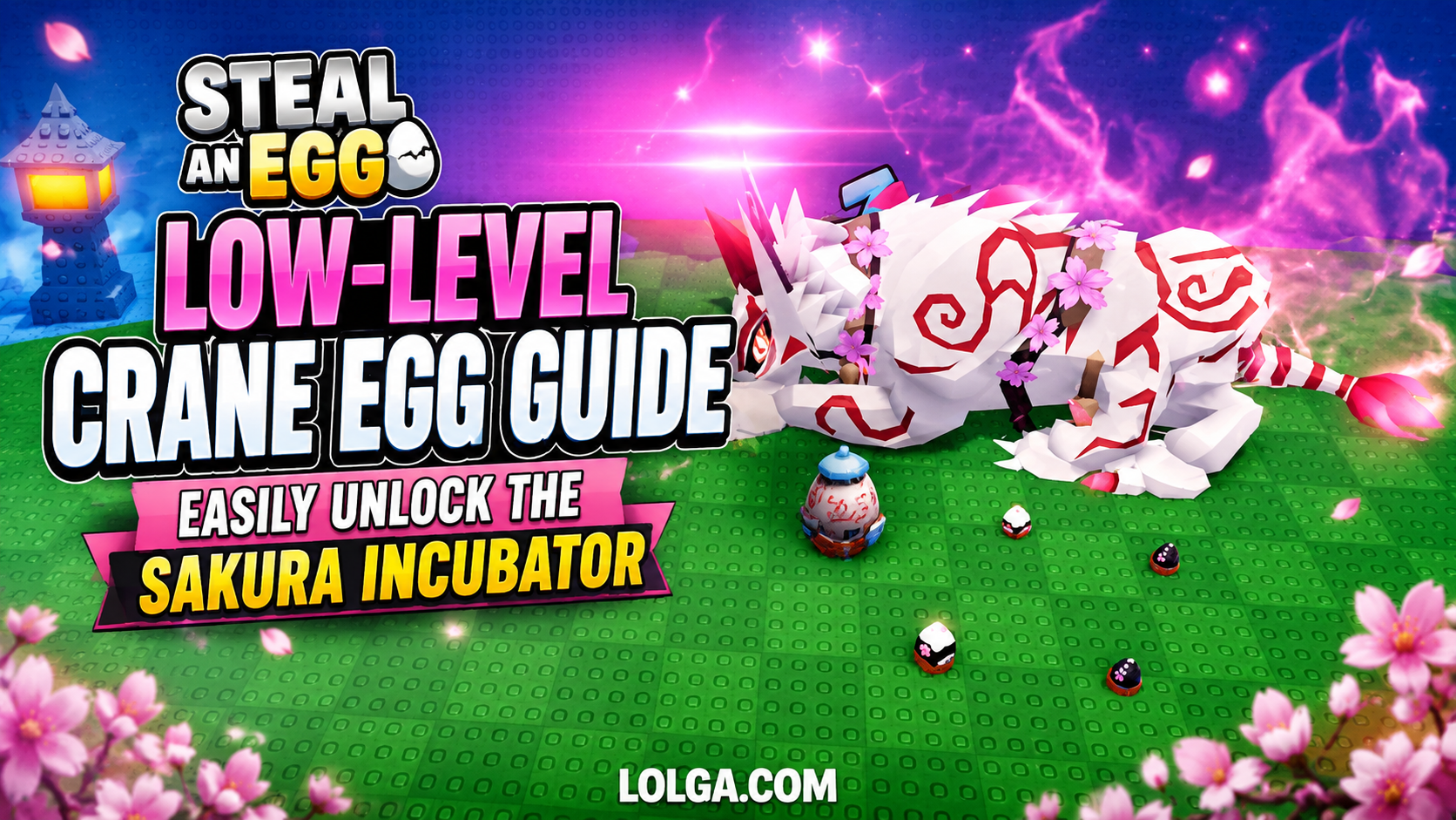Steal An Egg Low-Level Crane Egg Guide: Easily Unlock the Sakura Incubator