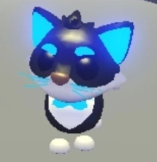 Neon Tuxedo Cat in Adopt Me