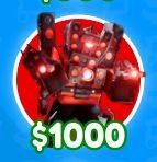 Upgraded Titan Speakerman unit in Cameraman Tower Defense