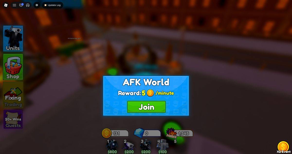 AFK World entry reward