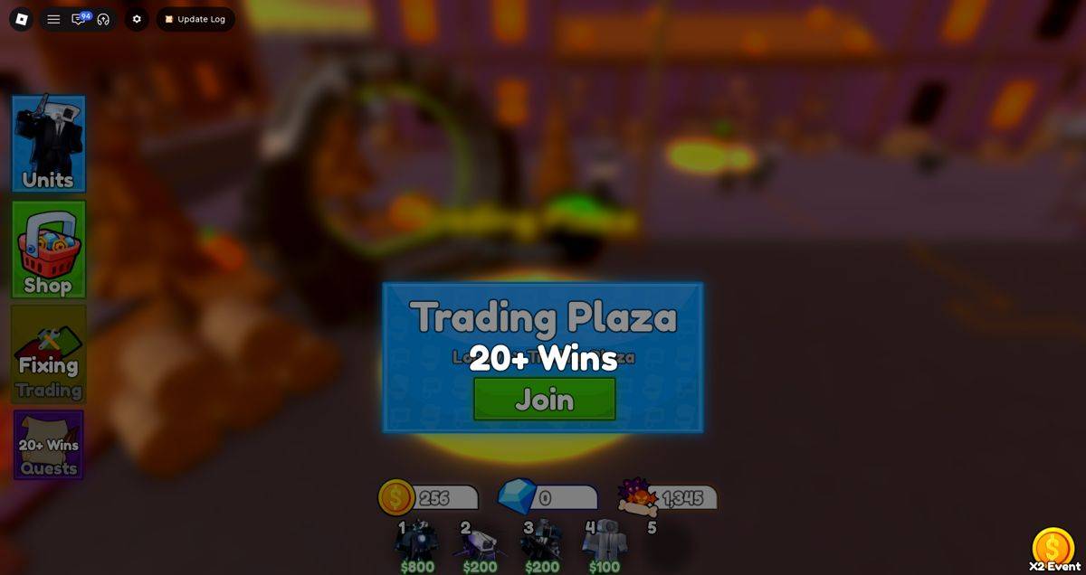 Trading Plaza requires 20 wins