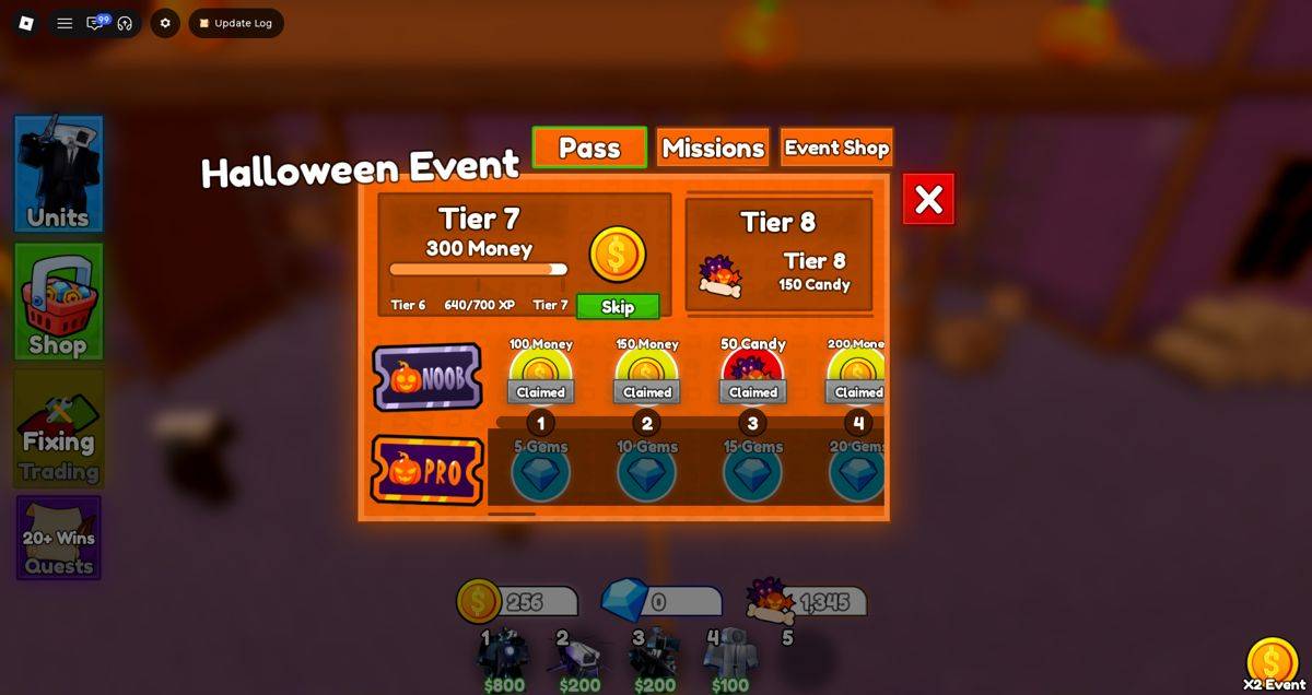 Halloween event pass