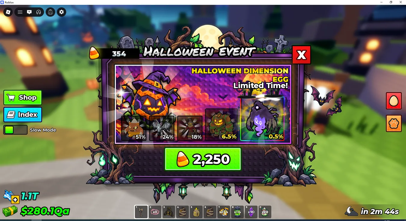 Halloween Dimension Egg with 2250 Candy Corn cost