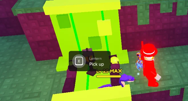 Deep Fishing Lantern pickup prompt at Haunted Hollow