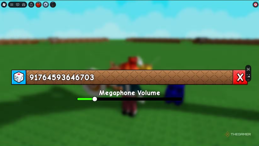 Grow a Garden 2 Megaphone Sound ID input