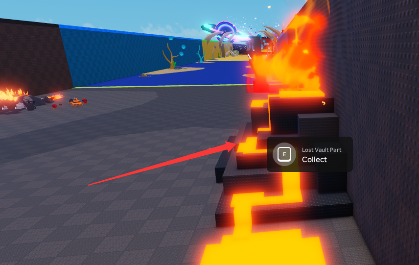 Vault Part #2 location inside the Volcano biome